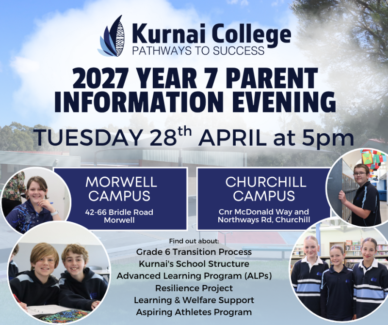 2027 Year 7 Parent Information | Kurnai College